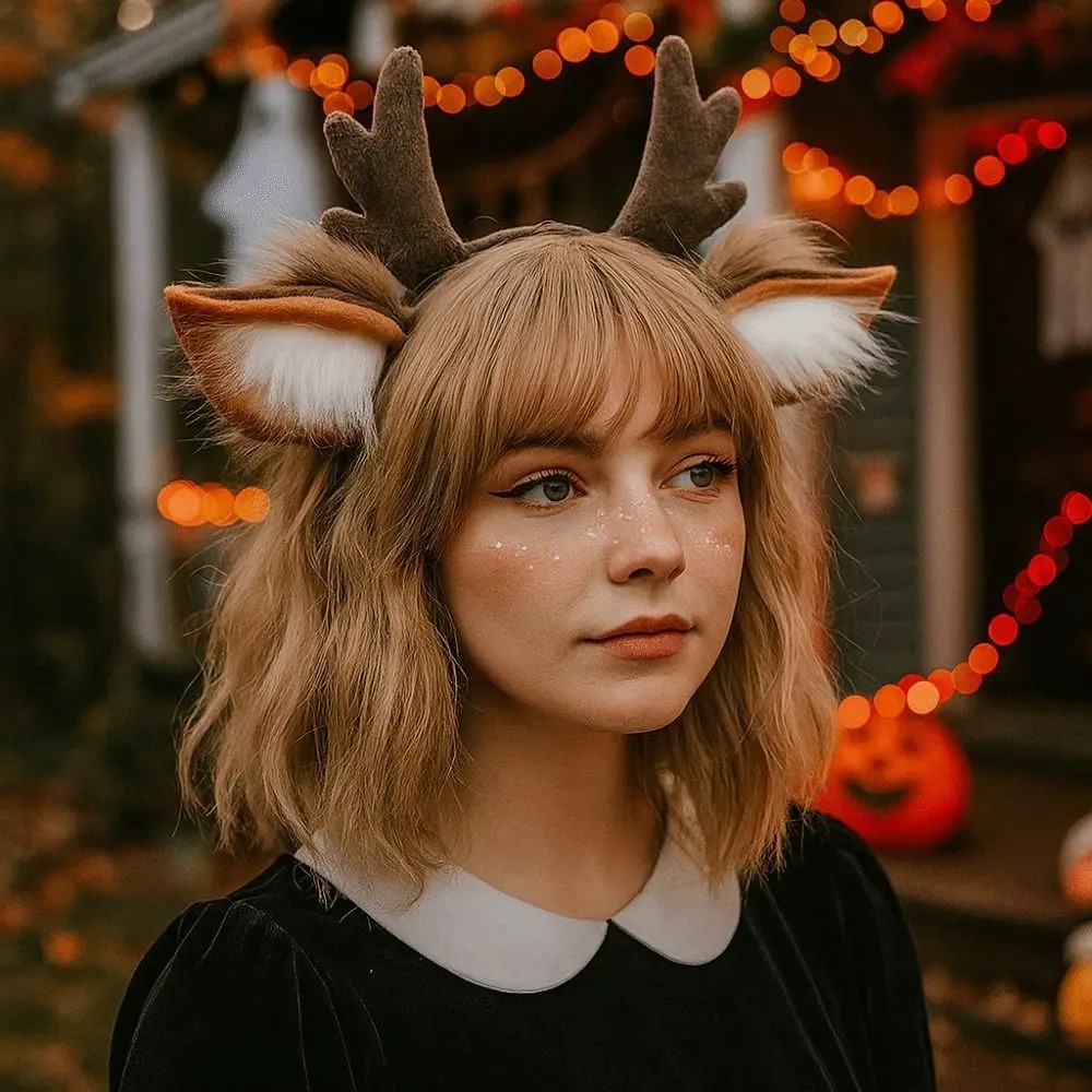 Reindeer Antlers Headband - Fascia per capelli con orecchie di