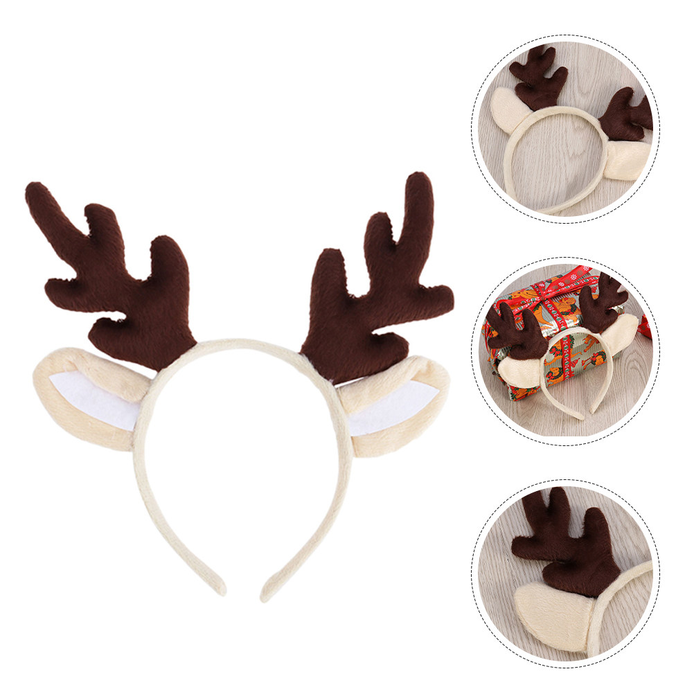 Reindeer Antlers Headband - 3 Pezzi Cerchietto con Corna di