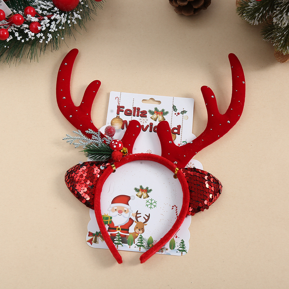 1 cerchietto natalizio con cor - Reindeer Antlers Headband recensione e prezzo