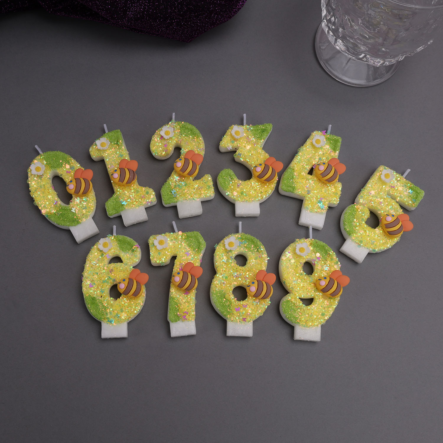 Candele digitali giallo-verdi, - Holiday Candle Set recensione e prezzo