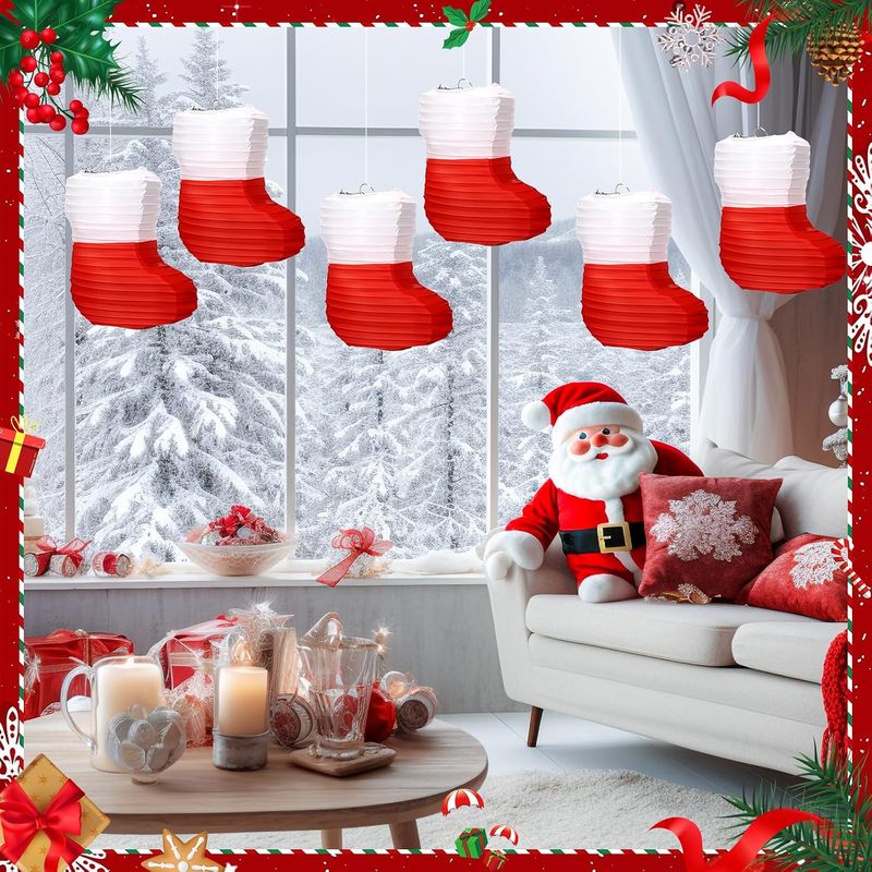 1 Pezzo Lanterne di Carta Nata - Christmas Stocking Hanging recensione e prezzo